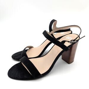 BP Lula Slingback Strappy Sandal Open Square Toe Women's Black Size US9M EU39.5